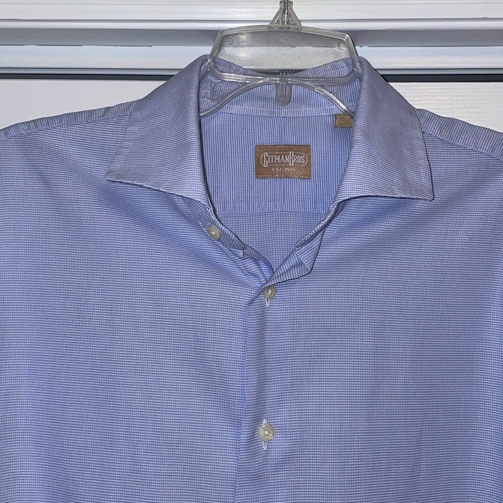 Euc Gitman Bros. Size 16.5 33 Button Front Long S… - image 1